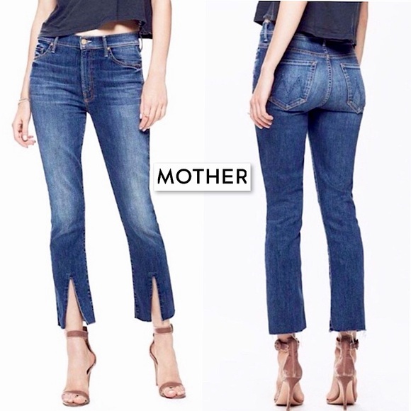 MOTHER Denim - Mother The Insider Slit Ankle Fray Not Rough Enough Denim Jeans 25